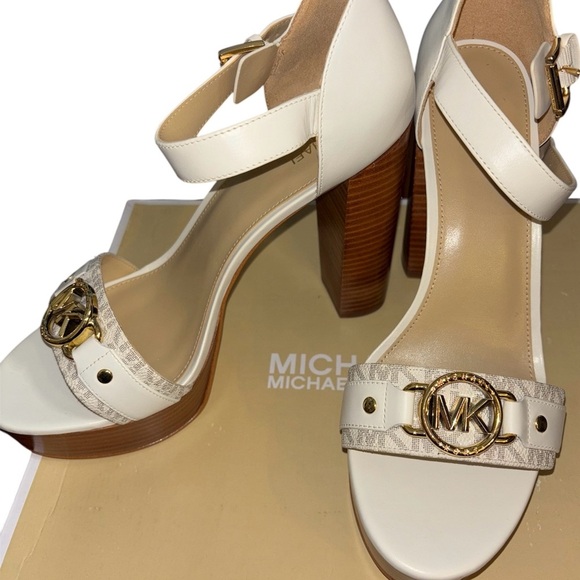Michael Kors Rory Platform Sandals (Leather) - Picture 3 of 8